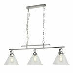 Searchlight Hanglamp Pyramid 3-lichts grijs 1277-3CC