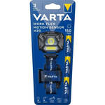 Frontaal-VARTA-Work Flex-bewegingssensor H20-150lm-Handsfree schakelen-8 verlichtingsniveaus-IP54-3 AAA-batterijen meege