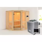 Karibu | Amelia 1 Sauna | Bronzeglas Deur | Kachel 9 kW Externe Bediening