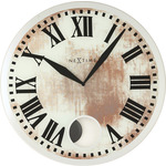 NeXtime NE-8162 Wandklok Dia. 43 X 4.2 Cm, Glas, Wit, &apos;Romana&apos;