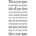 This is your space - Muursticker