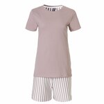 By Louise By Louise Dames Korte Pyjama Set Shortama Soft Roze