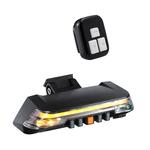 MEROCA MX2 Smart Sensor Rem achterlicht Mountainbike Licht USB opladen Road Bike Night Riding Tail Light kleur: stoelkussen installatie Zwart