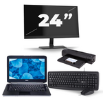 HP EliteBook 820 G1 - Intel Core i5-4e Generatie - 12 inch - 8GB RAM - 240GB SSD - Windows 11 + 3x 22 inch Monitor